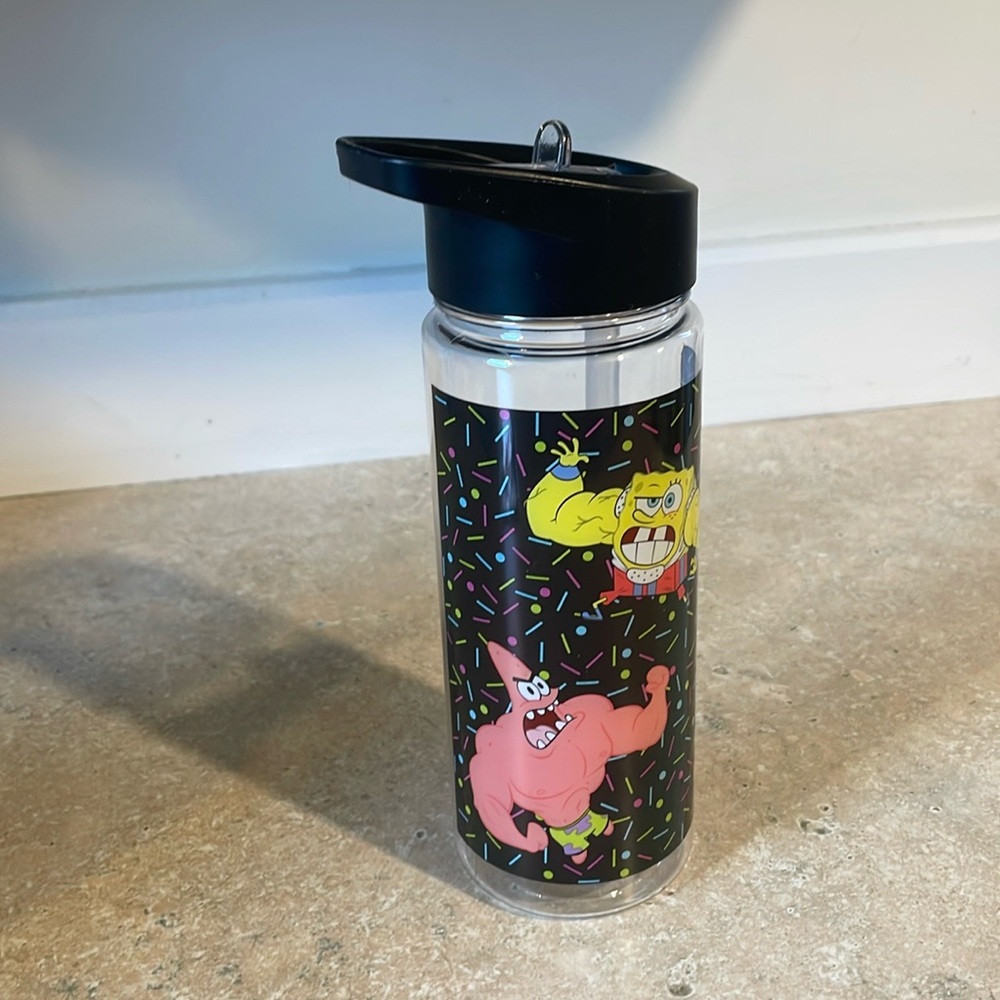 SpongeBob and Patrick Fry Cook Games Water Bottle